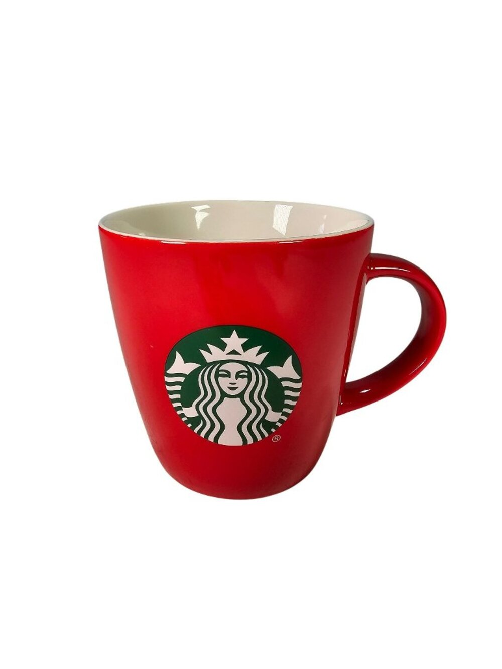 Starbucks Red Ceramic 12oz Coffee Mug Tea Cup Microwave & Dishwasher Safe